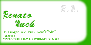 renato muck business card